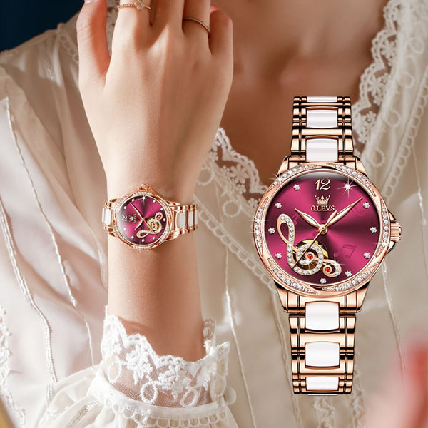 Women Watch Automatic mechanical Fashion Wristwatch Waterproof Luminous Hands Top Brand Female Clock