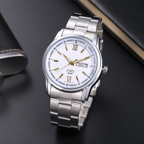 Men Watches 2020 Week Show New Fashion Brand Quartz Watch Waterproof Leather Strap Blue Watch foe Men Can Wash Your Hands